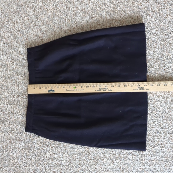 Custom Tailored Vintage Maurizio II Navy Blue Cashmere mini skirt, size 6 - Picture 5 of 6